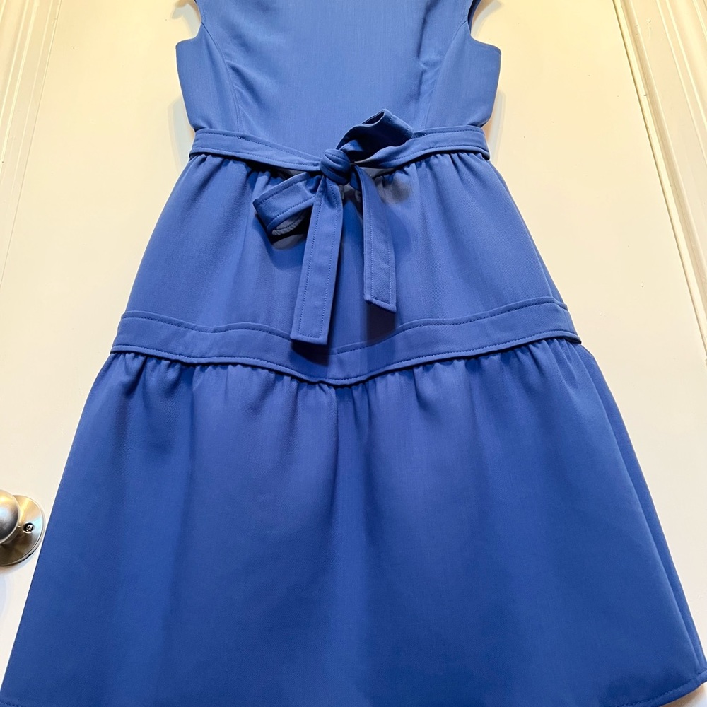 TORY BURCH Jane Dress in Blue Dahlia Sz 2 - Picture 7 of 10
